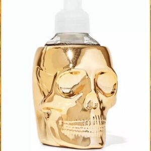 Bath and Body Works Gold Skull Foam Soap Dispenser